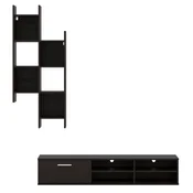 Zidna jedinica KATHI 150 cm, dekor wenge