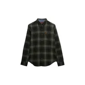 Superdry & Co Srajca oliva/temno zelena/bela
