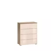 KOMODA 65/80/40 cm bež, sonoma hrast