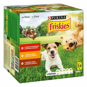 Friskies Hrana za pse Dog Adult Multipack govedina/piščanec/jagnjetina v želeju, 4×(96×100 g)