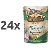 Carnilove Cat WMM Adult - fazan & listi maline, 85 g 24 x 85 g
