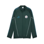 PUMA Manchester City KING Anthem Jacket Youth, Clothing, Green Terrain/Tropical Blue, 7-8Y