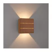 Brilagi - LED spoljašnje zidno svetlo DOUBLERAY LINE LED/6W/230V u drvenom dekoru IP54
