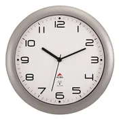 Zidni sat, radio-kontroliran, 30 cm, ALBA Hornewrc, srebrni HORNEWRC M