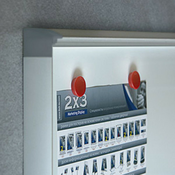 Tabla oglasna 2x3 GS42 2xA4 bela magnetna sa vratima i ključem 51X37 ( F662 )
