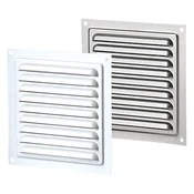 VENTS Rešetka rozeta fasadna Vents kvadratna bela inox o200