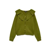 VERO MODA Pletena jopa VMPUFF oliva