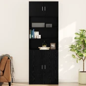 Ormar za Zid Crni hrast 80 x 42.5 x 40 cm Konstruirano drvo