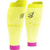 Compressport R2 Oxygen White/Safety Yellow/Neon Pink T3 Navlake za telad za trkače