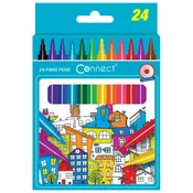 Flomaster školski 24boje Connect blister