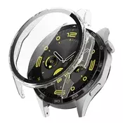 Ovitek z zaščito zaslona Techsuit Defense360 Pro za Huawei Watch GT 4 (46mm) - prozoren
