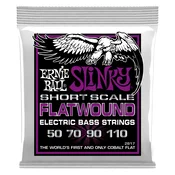 ERNIE BALL 2817 POWER SLINKY SHORT SCALE BRUŠENE STRUNE ZA BAS - 50-105