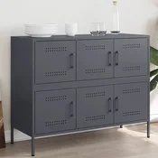 Vidaxl vidaXL Omarica, antracitna, 100,5 x 39 x 79 cm, jeklo