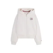 TOMMY HILFIGER Jopa na zadrgo rdeča/srebrna/bela