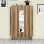 Hanah Home Mine Walnut Višenamenski ormar, Beli