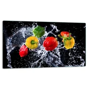 shumee STEKLENI KROŽNIK ZA REZANJE 52x30 PEPPER