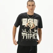 Cropp - Crna majica s printom Tupac - CRNO