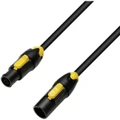 Adam Hall Tok Priključni kabel [1x Ženski konektor PowerCon - 1x PowerCon moški konektor] 1.5 m Črno-rumena Adam Hall 8101 TCONL 0150 IP65