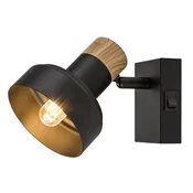 Rabalux Spot lampa Saskia, 15W, 1xE14, Sa prekidačem, Crna