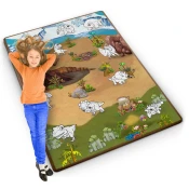 ACTIVESHOP Valjana penasta preproga za barvanje 120 x 90 x 0,3 cm Ricokids RK-344