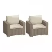 Vrtni fotelj California duo cappuccino