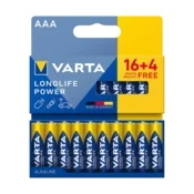 AA alkalne baterije Varta Longlife Power 16+4 v blistru L-BAT0360