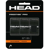 Head Prestige Pro 3 overgrip wrap tl. 0,6 mm črna, pakiranje po 3