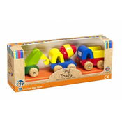 ORANGE TREE TOYS Drveni set vozalica 3 kamiona