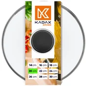 KADAX stekleni pokrov 20 cm univerzalni toplotno odporen pokrov za lonce in ponev, (5000355989)