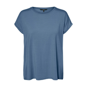 Blue womens basic T-shirt Vero Moda Ava - Women