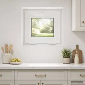 vidaXL Nagibno okno v kleti RISOR 45 x 40 cm PVC in steklo
