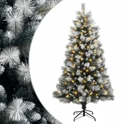 Vidaxl Umetno Zložljivo Božično Drevo 180 cm 300 LED Toplo bela