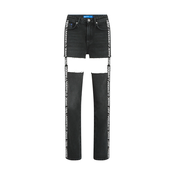 KARL LAGERFELD JEANS Kavbojke črn denim/bela