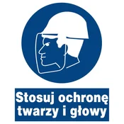 shumee ZNO-18 -obvezni znak - Uporabljajte zaščito za obraz in glavo