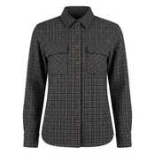 Radwa Bluza Womens Soft Warm Flannel Shirt rjava/siva