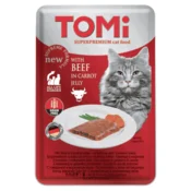 Tomi Komadici mesa u želeu za macke, 100 g - govedina i šargarepa