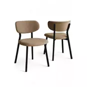 HANAH HOME Set stolica (4 dela) Toldy Cappuccino Black