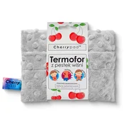 shumee Cherrypad Minky kuumavesipullo harmaa kirsikkakivillä, luontoliuos