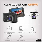 KJB Avtomobilska kamera 1080P HD z nočnim pogledom, s kartico 32 GB