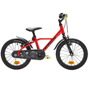 Trkaći bicikl 900 16 dječji 4-6 godina aluminijski crveni