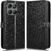 GS Ovitek denarnica z rombom za Motorola Edge 60 Pro, črn