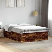 Okvir za krevet boja hrasta 150 x 200 cm konstruirano drvo