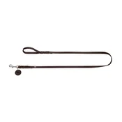 Hunter povodec za pse Solid Education 11 mm/110 cm, usnje temnorjava