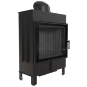 Kratki vgradni kamin LUCY/15/BLACK