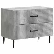 vidaXL vidaXL Nočna omarica Betonsko siva 62 x 34,5 x 47,5 cm Inženirski les, (5000209986)