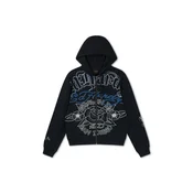 Ed Hardy Jopa na zadrgo Gothic Roses  modra / črna / bela