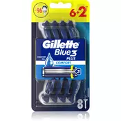 Gillette jednokratni brijač Blue3, 6+2 komada