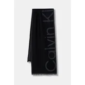 Šal Calvin Klein ženski, črna barva, LV04F8066G