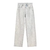 Bershka Kavbojke svetlo modra/bela