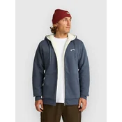 Billabong Arch Sherpa Zip moški pulover s kapuco ombre blue